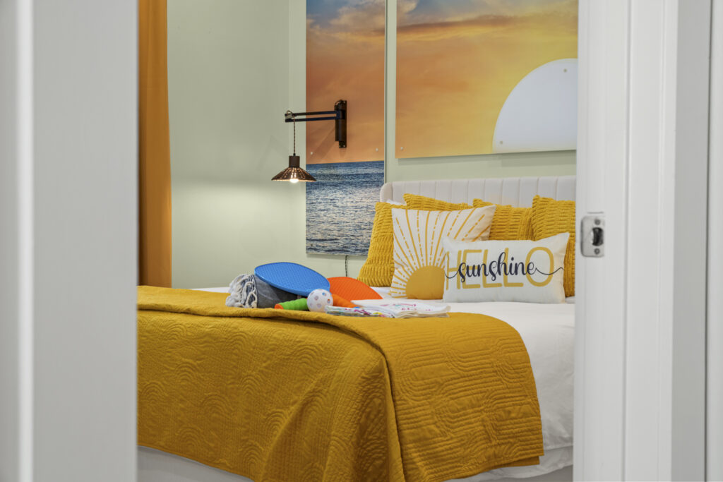 Bedroom 2, the Sunrise room