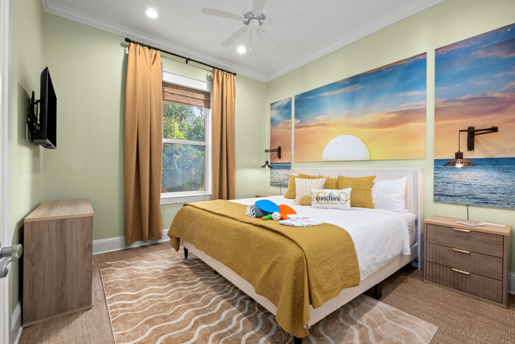 Bedroom with king bed
