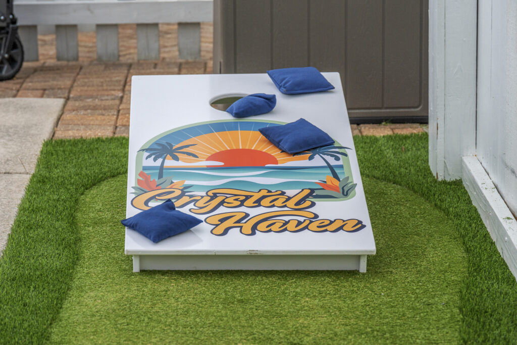 Putting green with the Crystal Haven mat